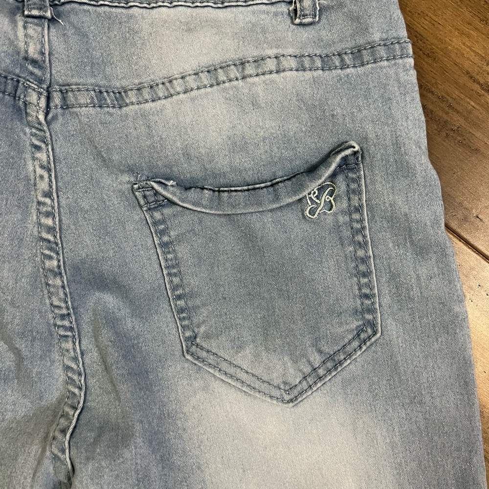 Ladies Red Bottoms pants light denim wash flare jeans sz 13/31 - Picture 7 of 7